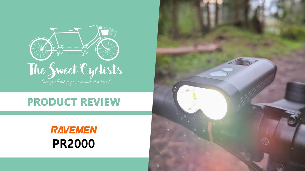 Ravemen PR2000 Dual Beam LED Bike Headlight - feat. 2000 Lumen + USBC + Wireless Remote + Anti-Glare