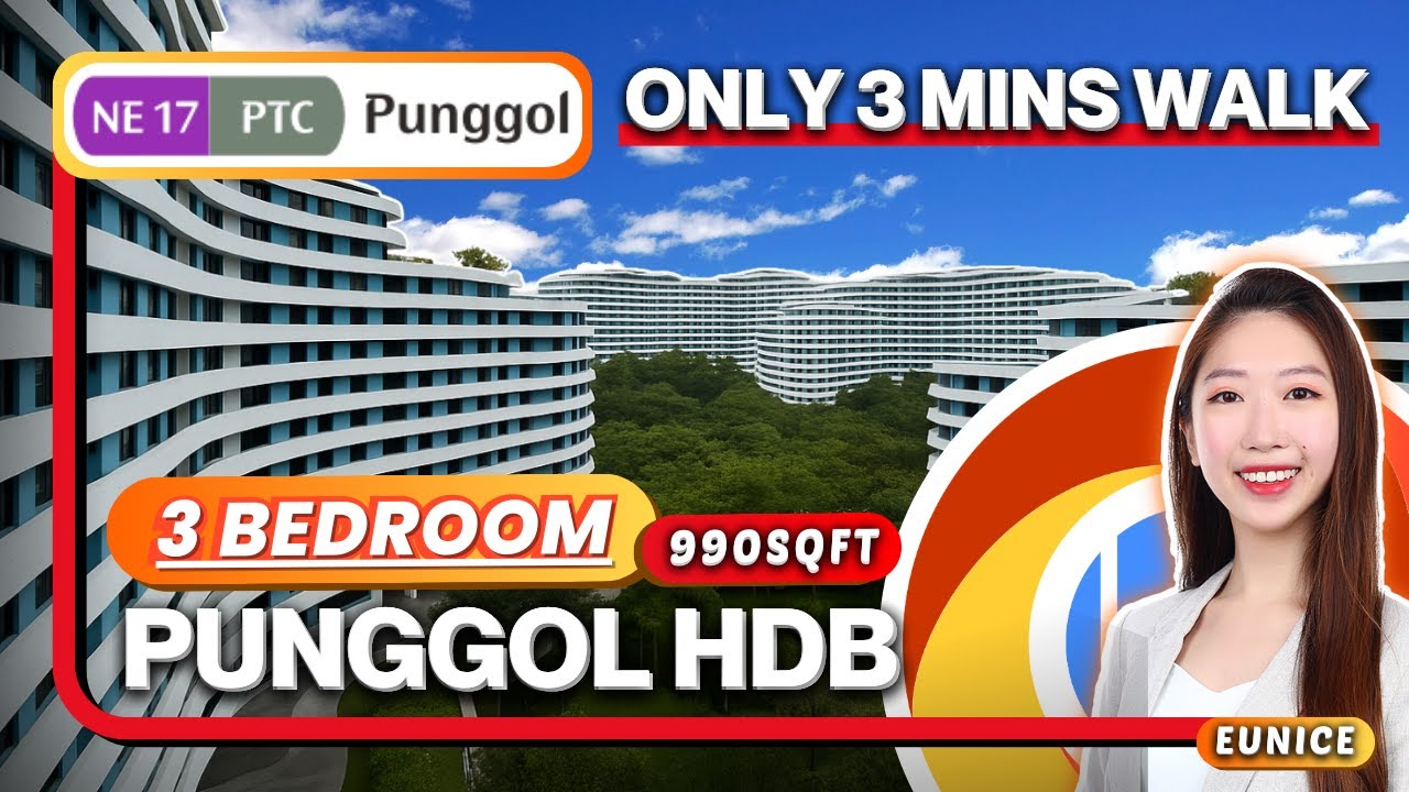 Living Right Beside MRT Entrance with Mega Shopping Mall | 4 Room HDB | Punggol MRT
