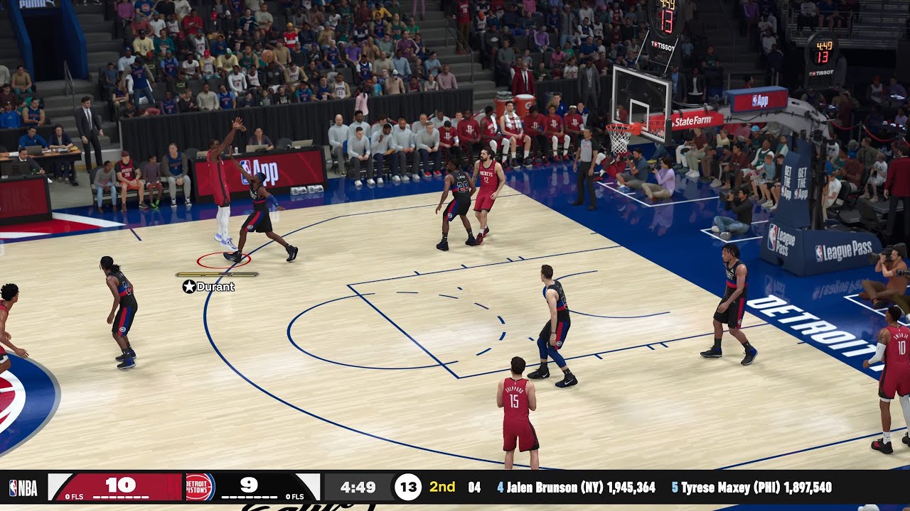 NBA 2K26 Gameplay (PS5) Rockets vs Pistons Hall of Fame Difficulty