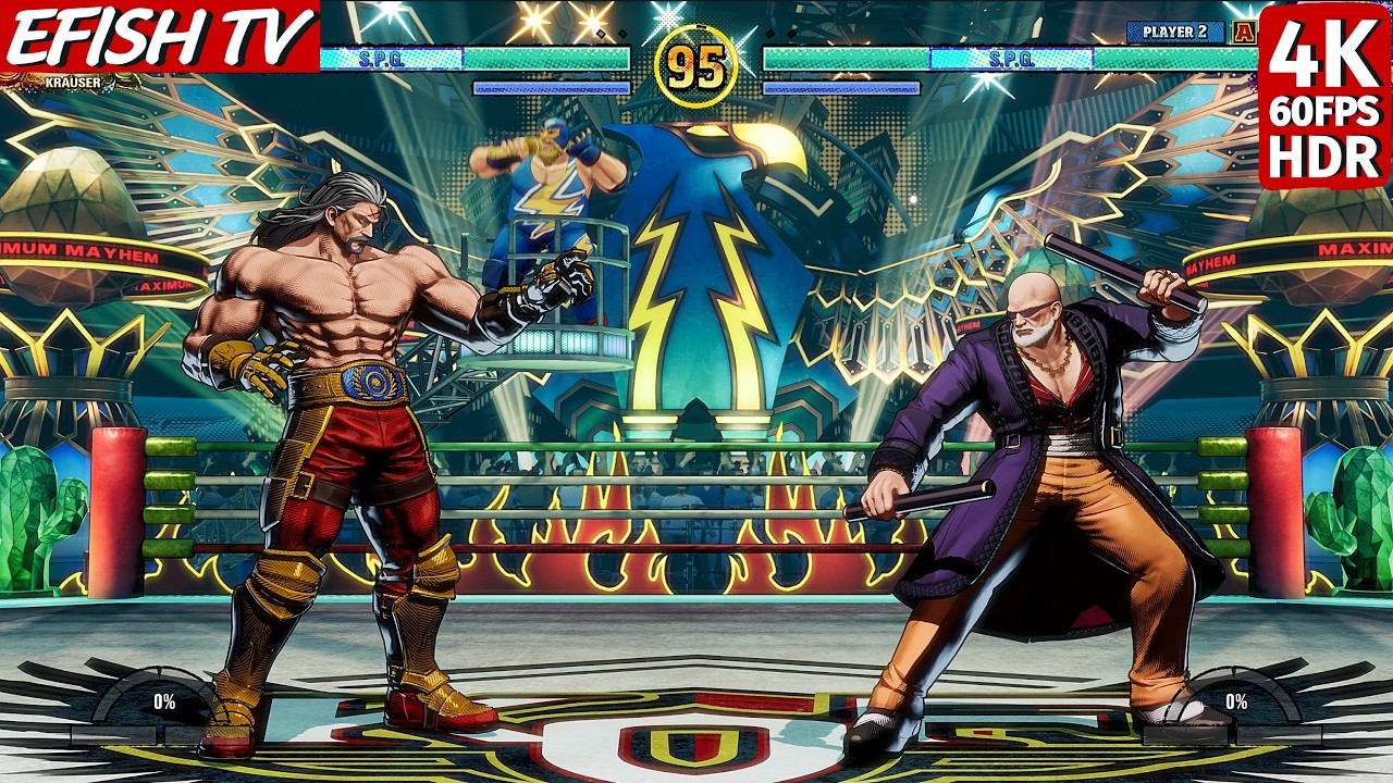 Вольфганг Краузер против мистера Бига (самый сложный ИИ) - Fatal Fury: CotW