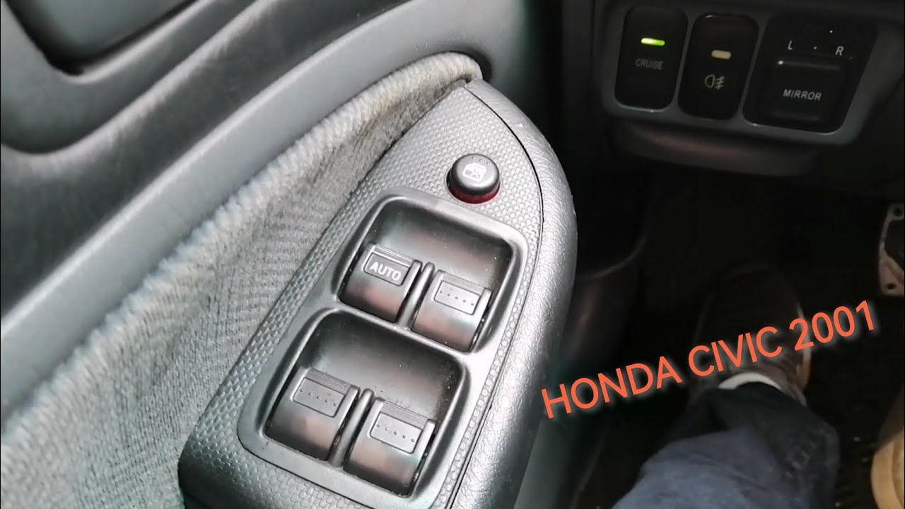 Vidrios eléctricos Honda Civic 2001 no suben ni bajan, posición de fusibles y revisión del circuito