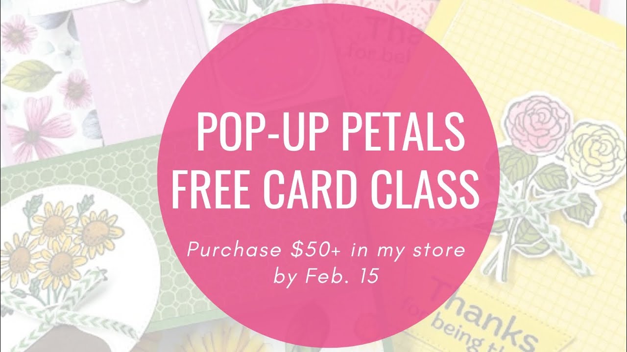 Онлайн-урок по изготовлению открыток Pop Up Petals