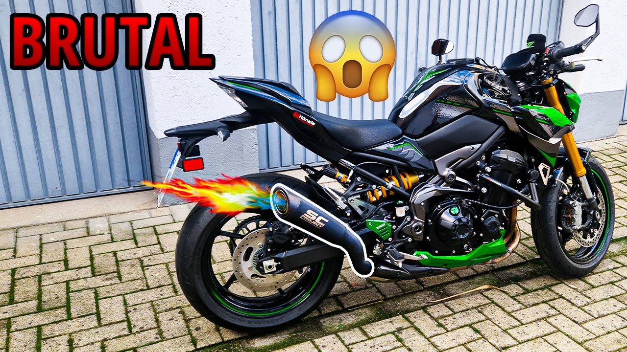 SC Project S1 Montage und Testfahrt - Kawasaki Z900 SE