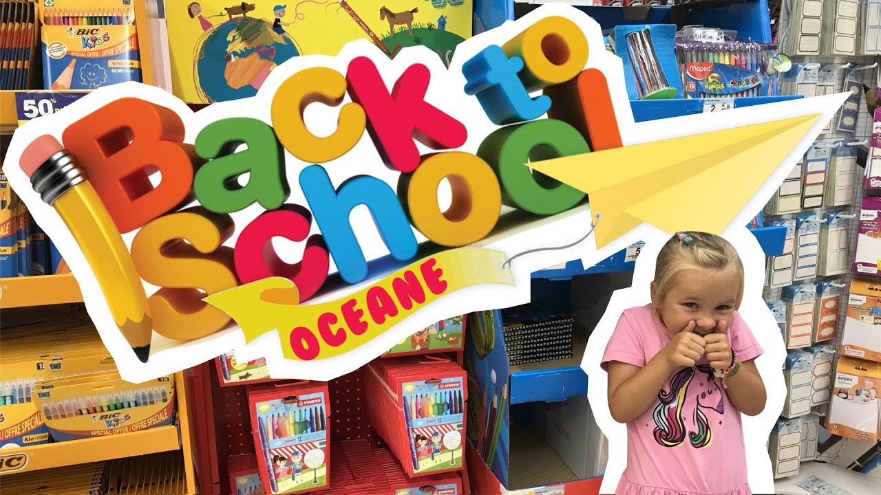 [VLOG] - ✏️BACK TO SCHOOL 2017📚- Chasse aux fournitures scolaires pour Océane !!! - KID STUDIO TEST