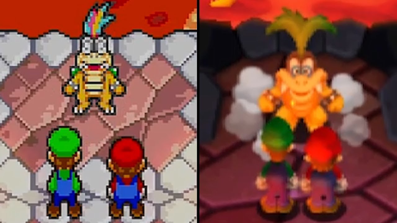 Mario & Luigi: Superstar Saga - Koopaling Battles Comparison! (GBA vs 3DS)