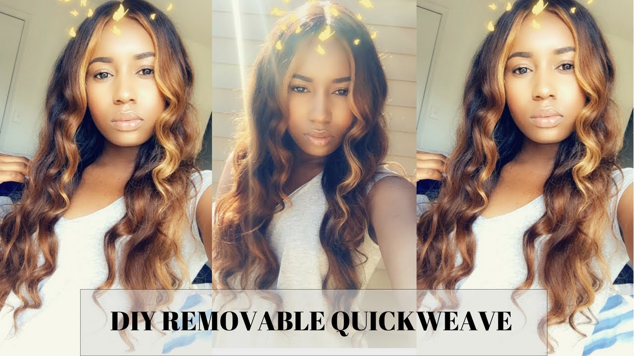 DIY REMOVABLE QUICKWEAVE WITH LACE CLOSURE FEAT TODAY ONLY HAIR COMPANY