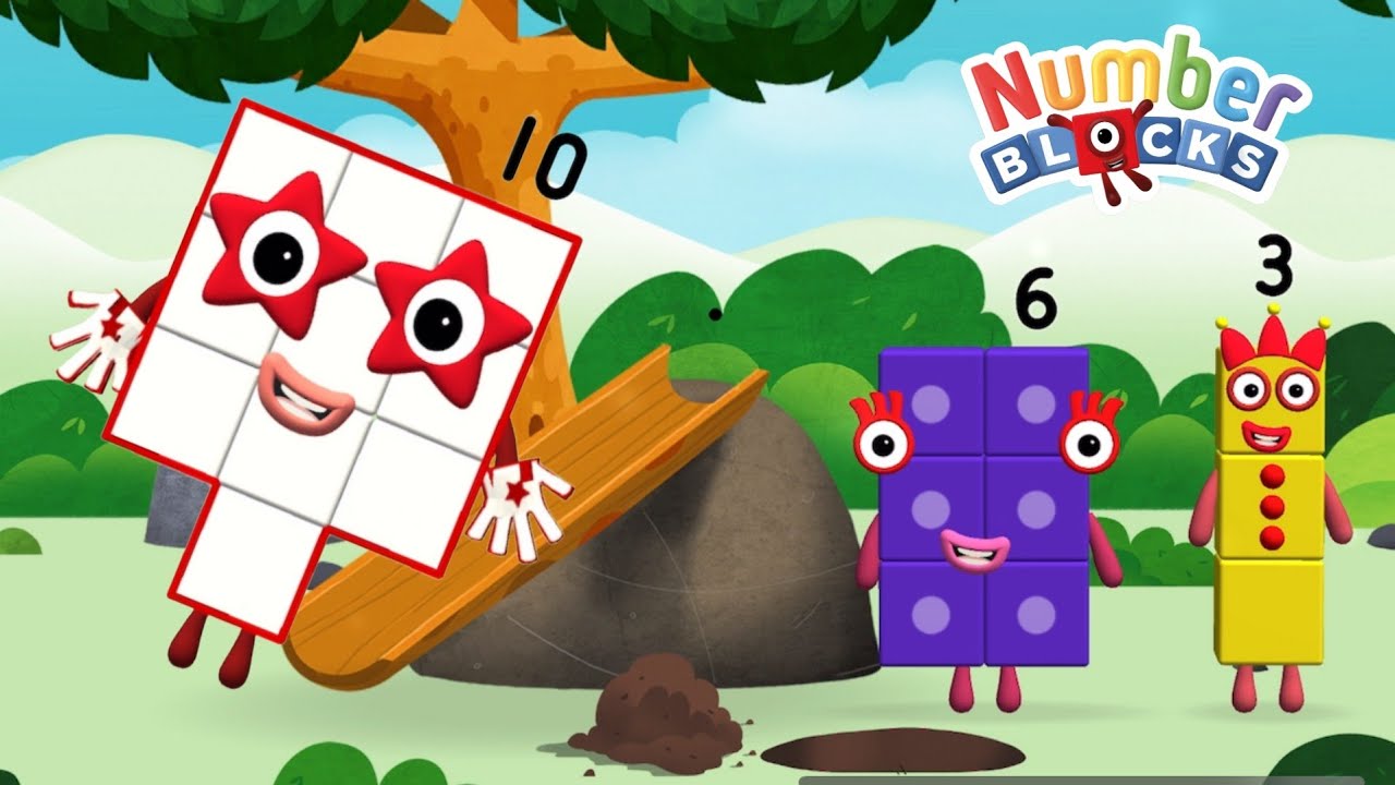 NUMBERBLOCKS HIDE & SEEK : LEARN TO ADD TWO NUMBERS | HOW TO MAKE NUMBER 9 & 10 | GAME CARTOON