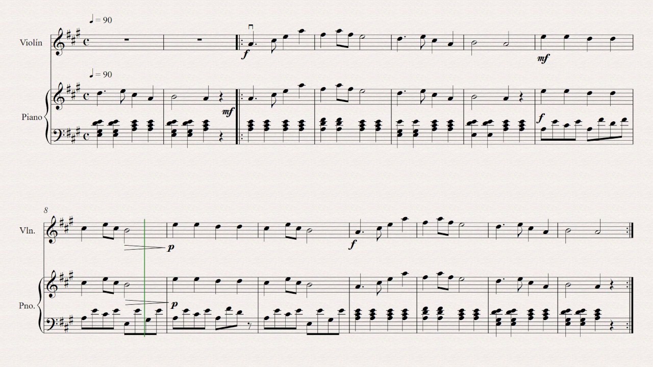 May Song  (Acompañamiento de Piano) Suzuki 1