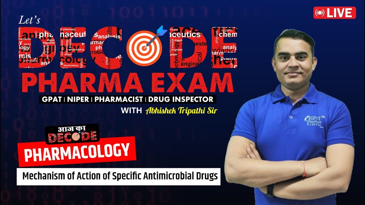 L- 15 | Фармакология – MOA специфических антимикробных препаратов | Экзамен Decode Pharma #pharma...