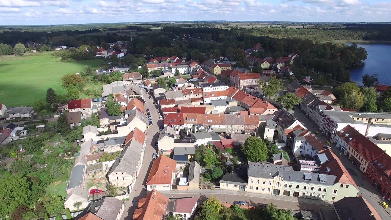 Lindow (Mark) von Oben - Stadt der drei Seen
