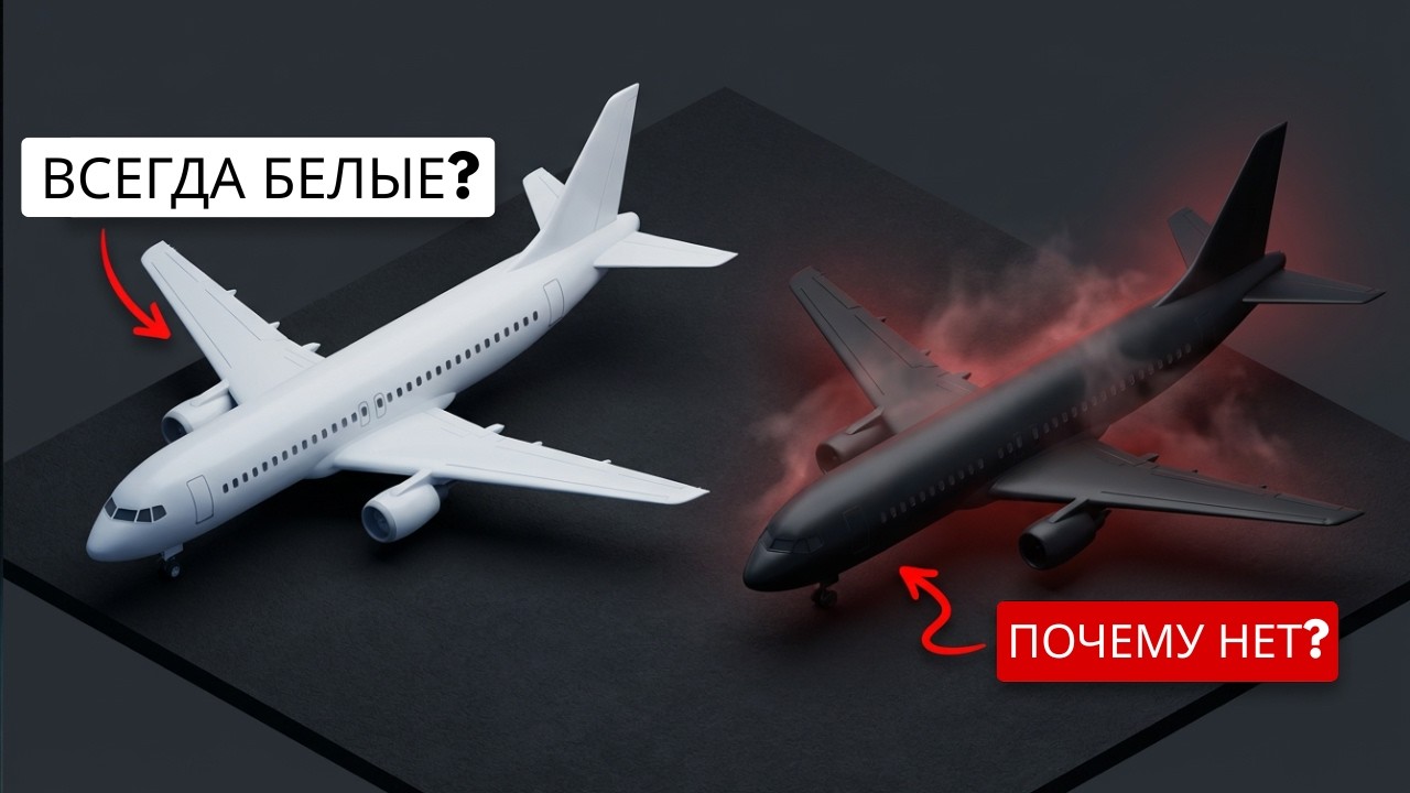 Почему большинство самолётов белые?