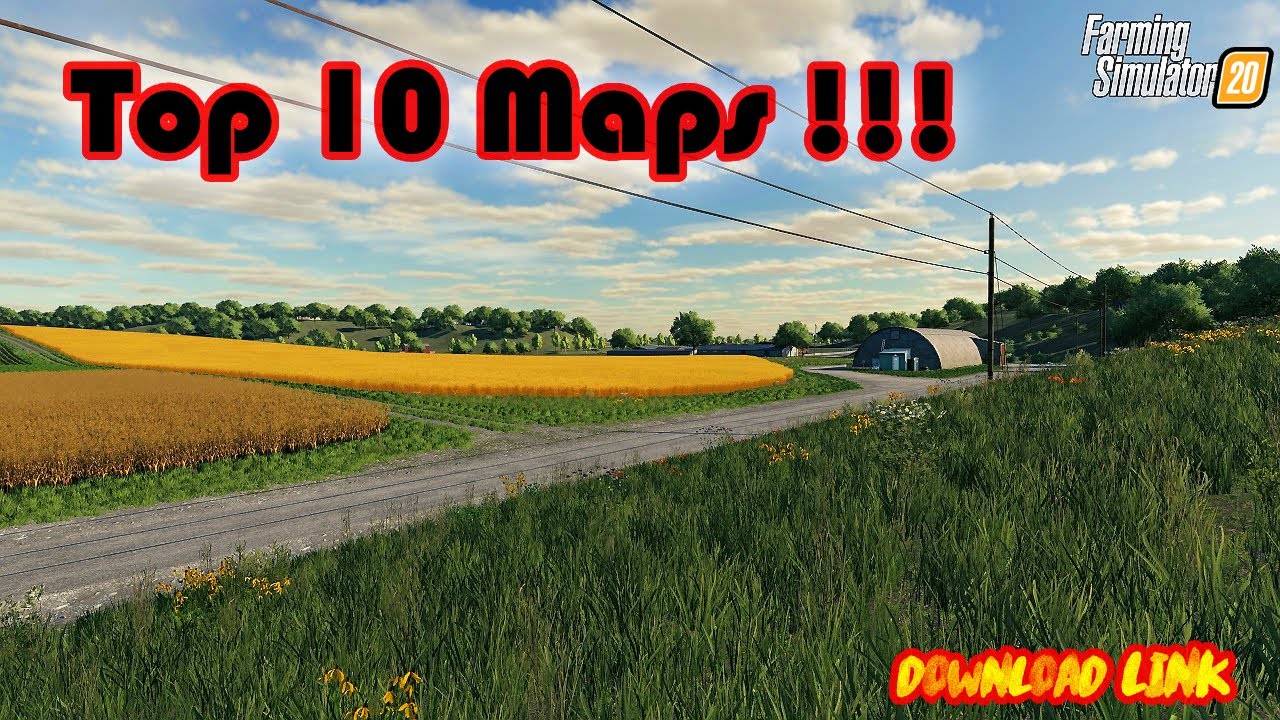 FS 20 TOP 10 MAPS LINK | ALL FAZENDA MAPS | FARMING SIMULATOR 20 |#fs20 #fs20newmap #fazenda #top10