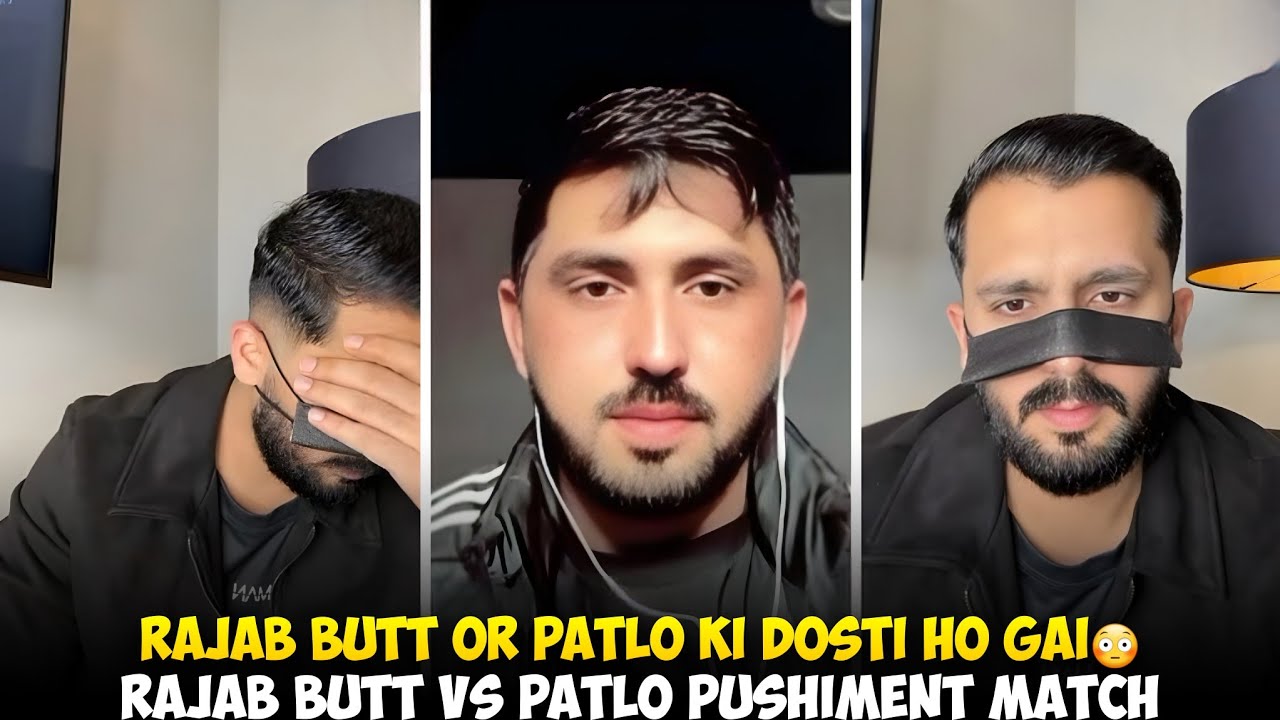 Rajab Butt Or Patlo Ki Dosti Ho Gai | Rajab Butt Vs Patlo Punishment Match Lag Gaya | Rajab x Leader