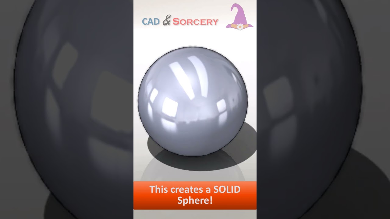 How to make a sphere in SOLIDWORKS - Beginner Tips | SOLIDWORKS Short Tips