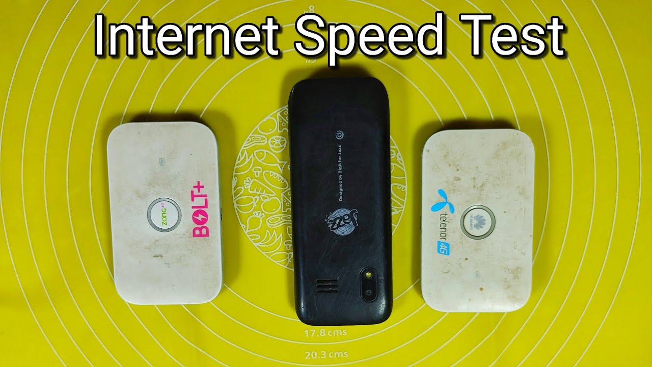 Jazz Digit 4G Vs Zong Bolt Plus Internet Speed Test