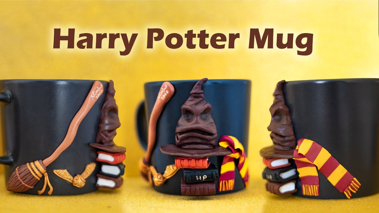Harry Potter Polymer Clay Mug | Harry Potter Gift | DIY