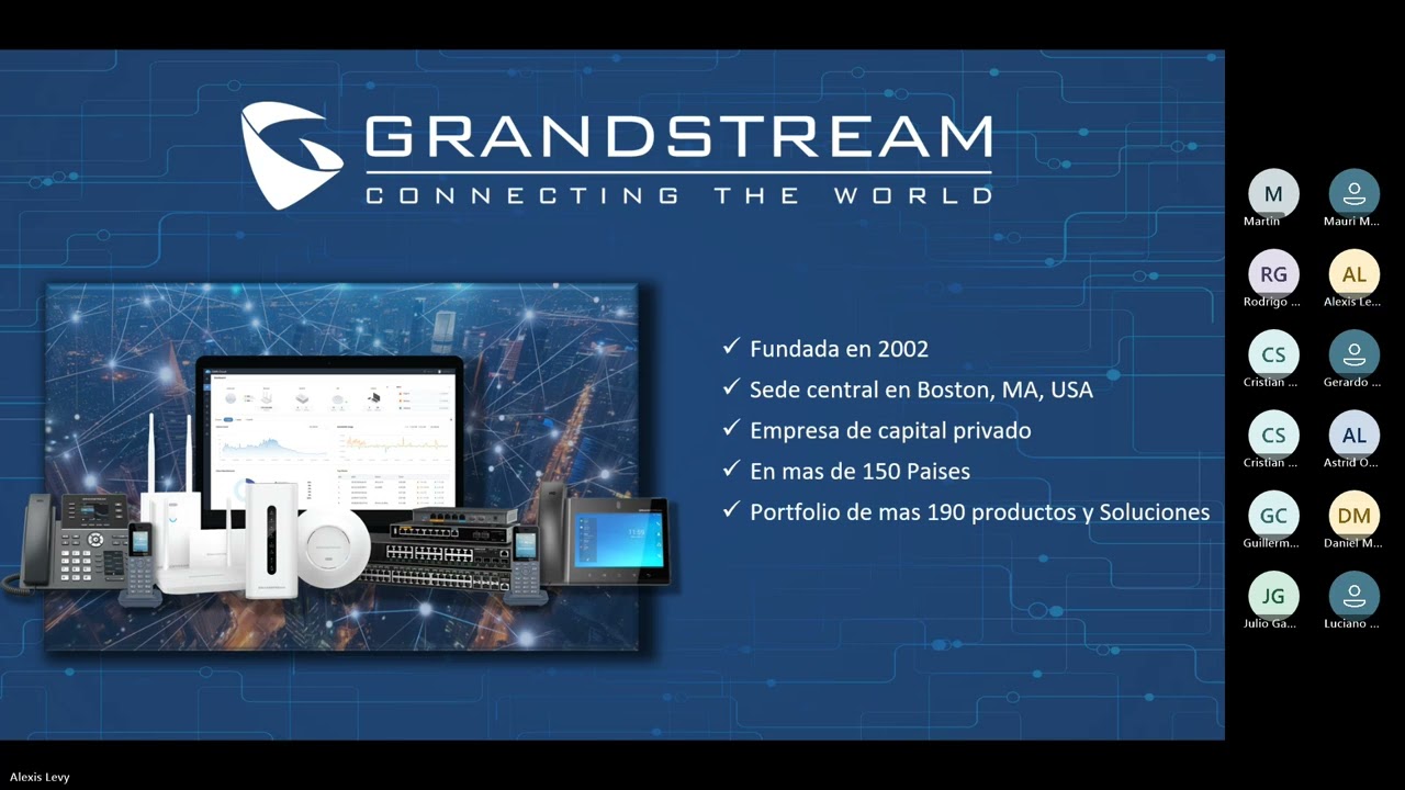 Webinar Grandstream – Soluciones Integrales de Comunicaciones & Networking sin límites