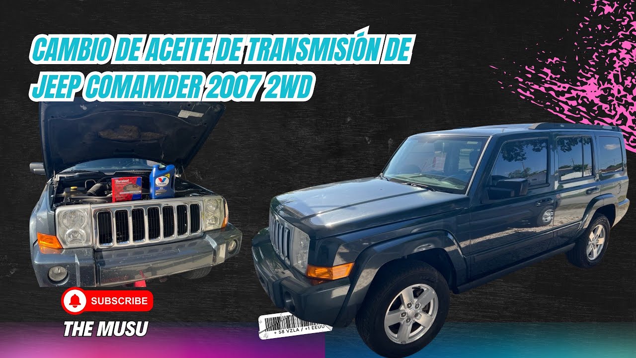 Cambio de aceite de transmisión Jeep Comamder 2007 2WD | TUTORIAL 