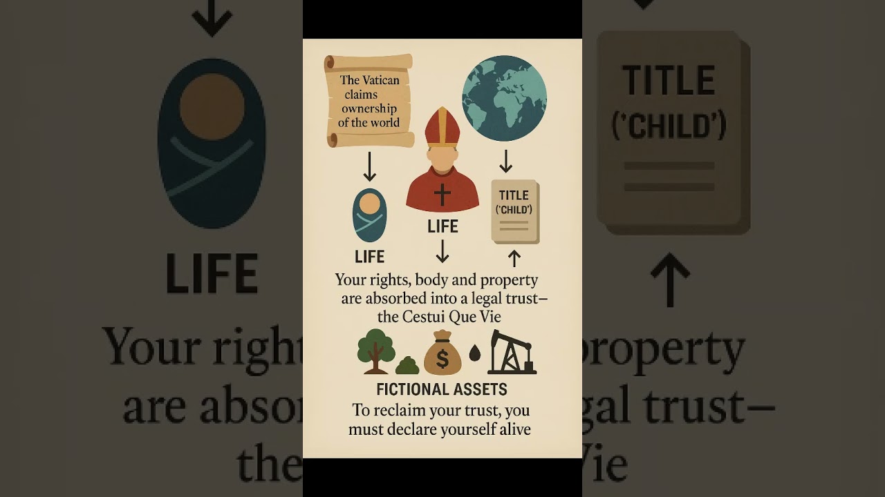 Cestui Que Vie Trust #legalfiction #vatican #strawman
