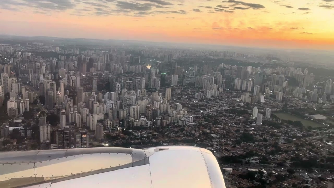 Decolagem de Congonhas. Airbus.