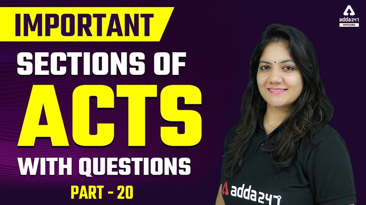 Important Section Of Acts With Questions | JAIIB Exam Preparation 2022 #20