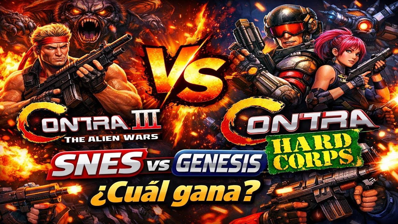 Cuando Konami nos hacía felices ❤️ The Alien Wars vs Hard Corps