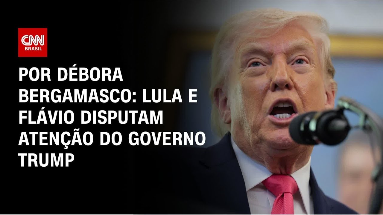 Lula e Fl&aacute;vio Bolsonaro disputam aten&ccedil;&atilde;o do governo Trump | CNN 360&ordm;