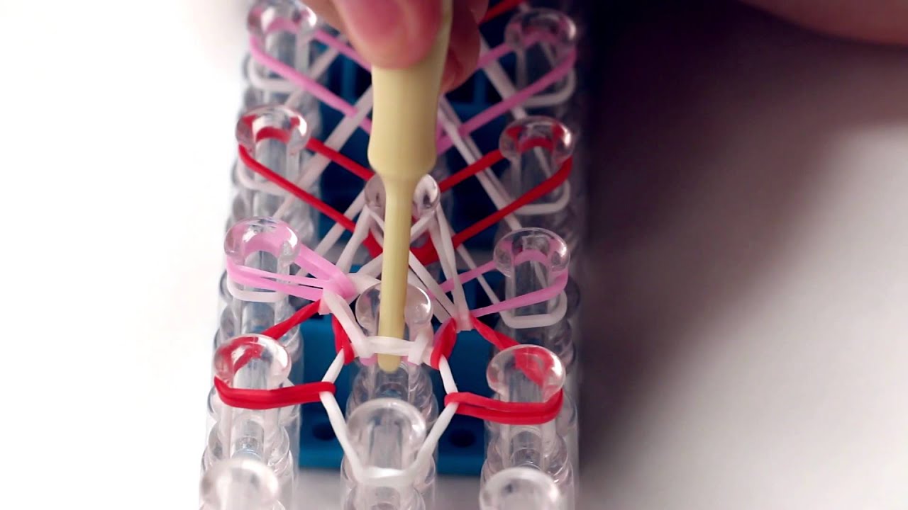 Rainbow Loom на английском языке - HEARTLET - Loom Bands, легко, как сделать, своими руками