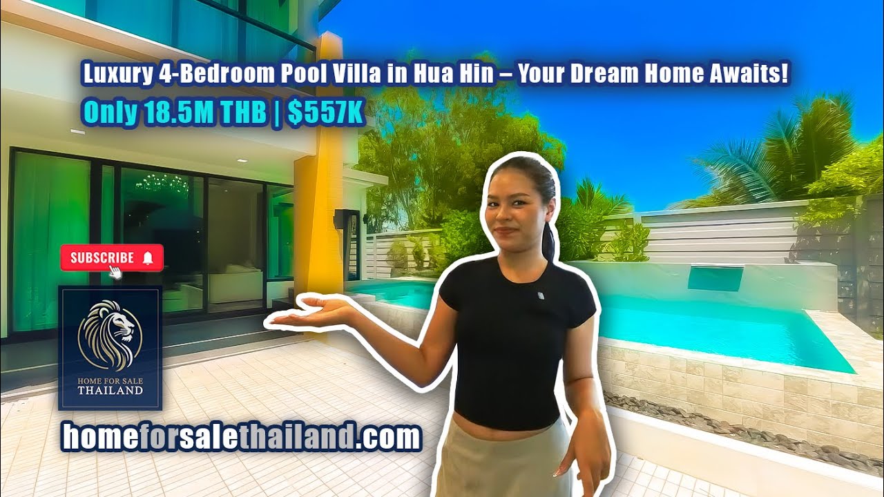 🏊‍♂️ Luxury 4-Bedroom Pool Villa in Hua Hin – Your Dream Home Awaits! Only 18.5M THB | $557K