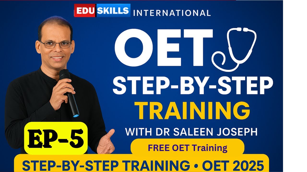 Чтение OET: Эпизод 5: Шаг за шагом: Бесплатное обучение OET от Edu Skills: Советы и рекомендации ...
