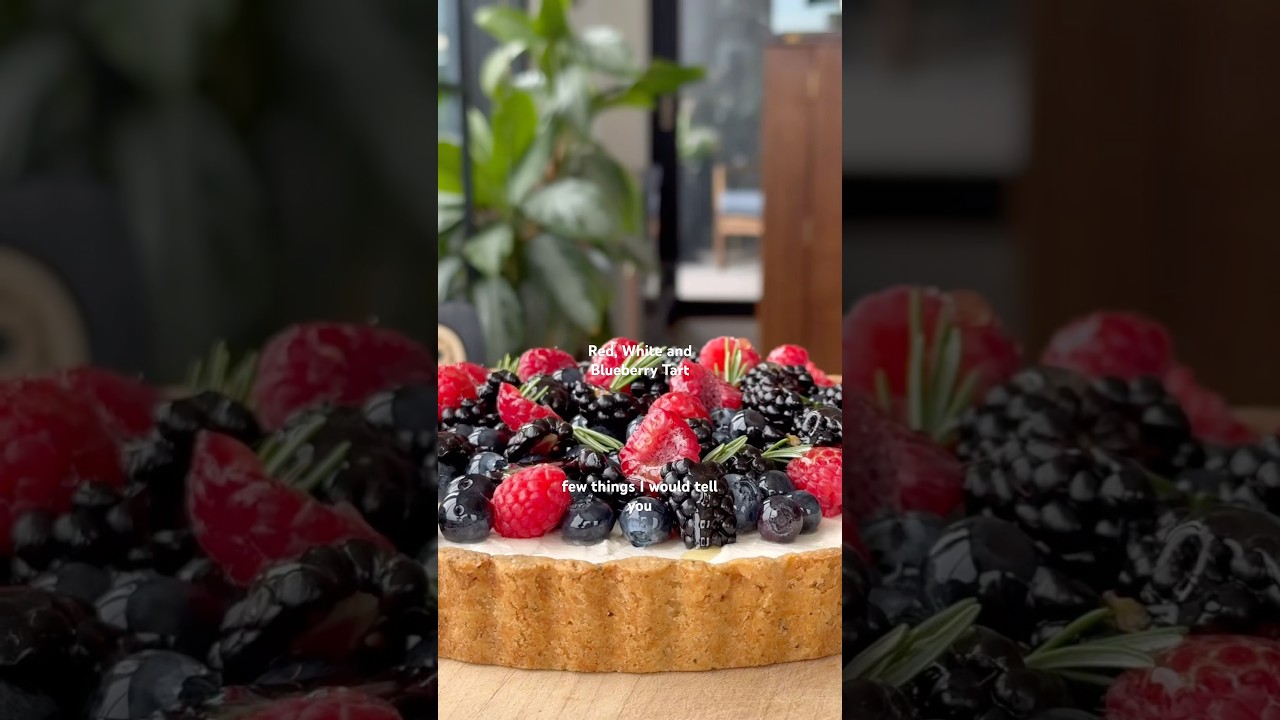 She&rsquo;s worth turning the oven on for #fruittart #berrytart #4thofjuly #dessert