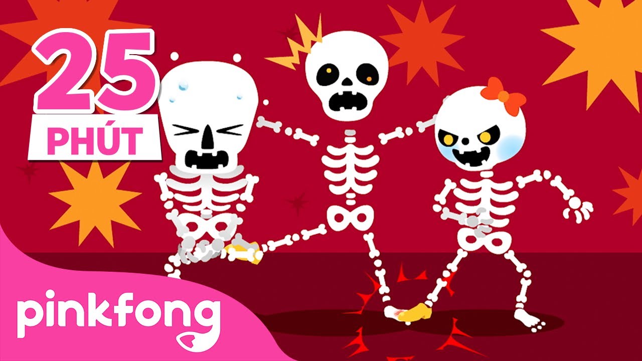 Halloween bộ xương | Bài hát cho trẻ em 💀 +Tuyển tập | Cá Mập Con Baby Shark Pinkfong Nhạc thiếu nhi