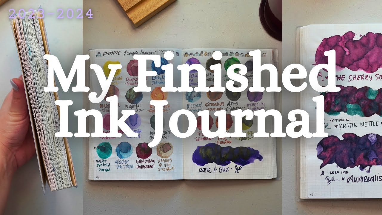 A Full Flip Through of my Completed Ink Journal (2023-2024)