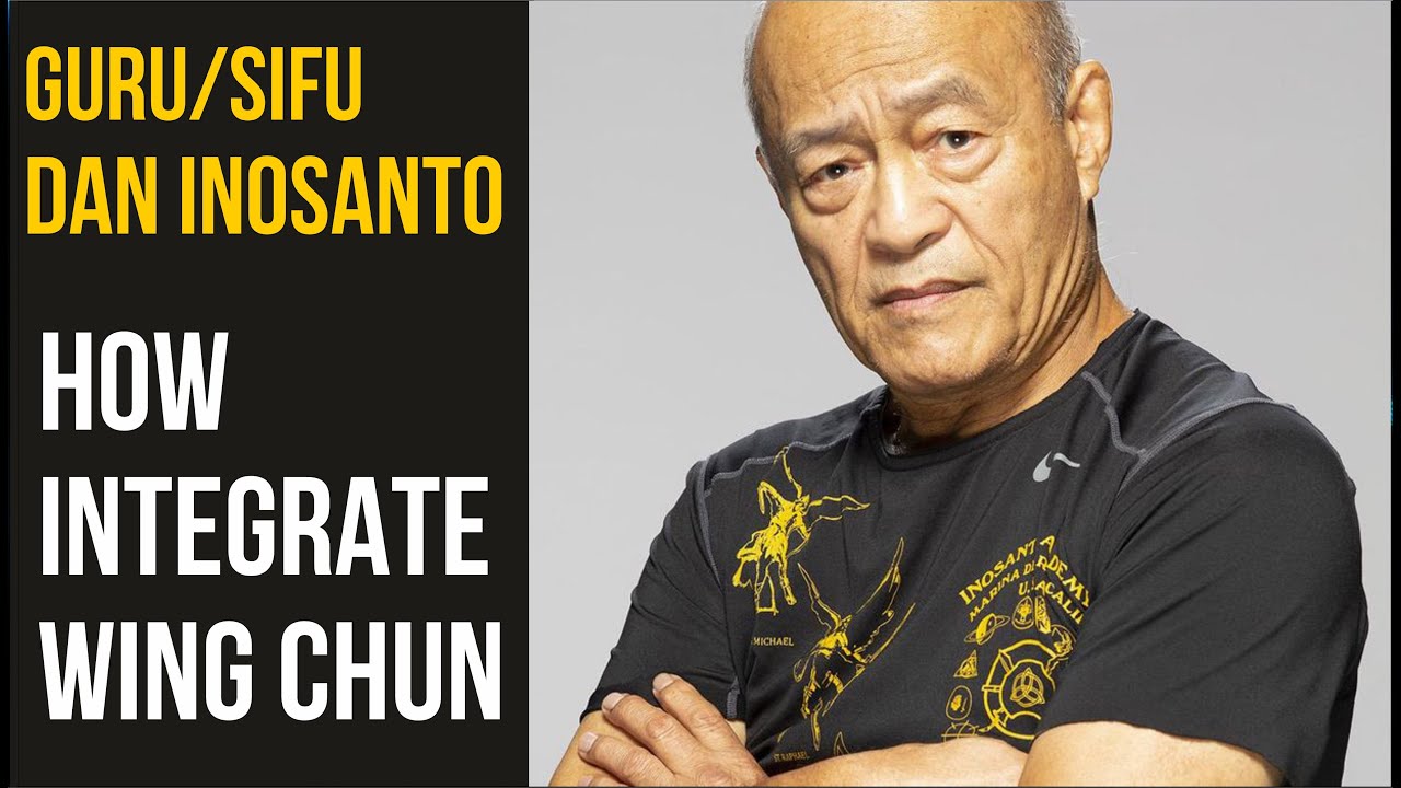 Sifu Dan Inosanto - how to integrate Wing Chun trapping into Striking. JKD Focus Pad Training