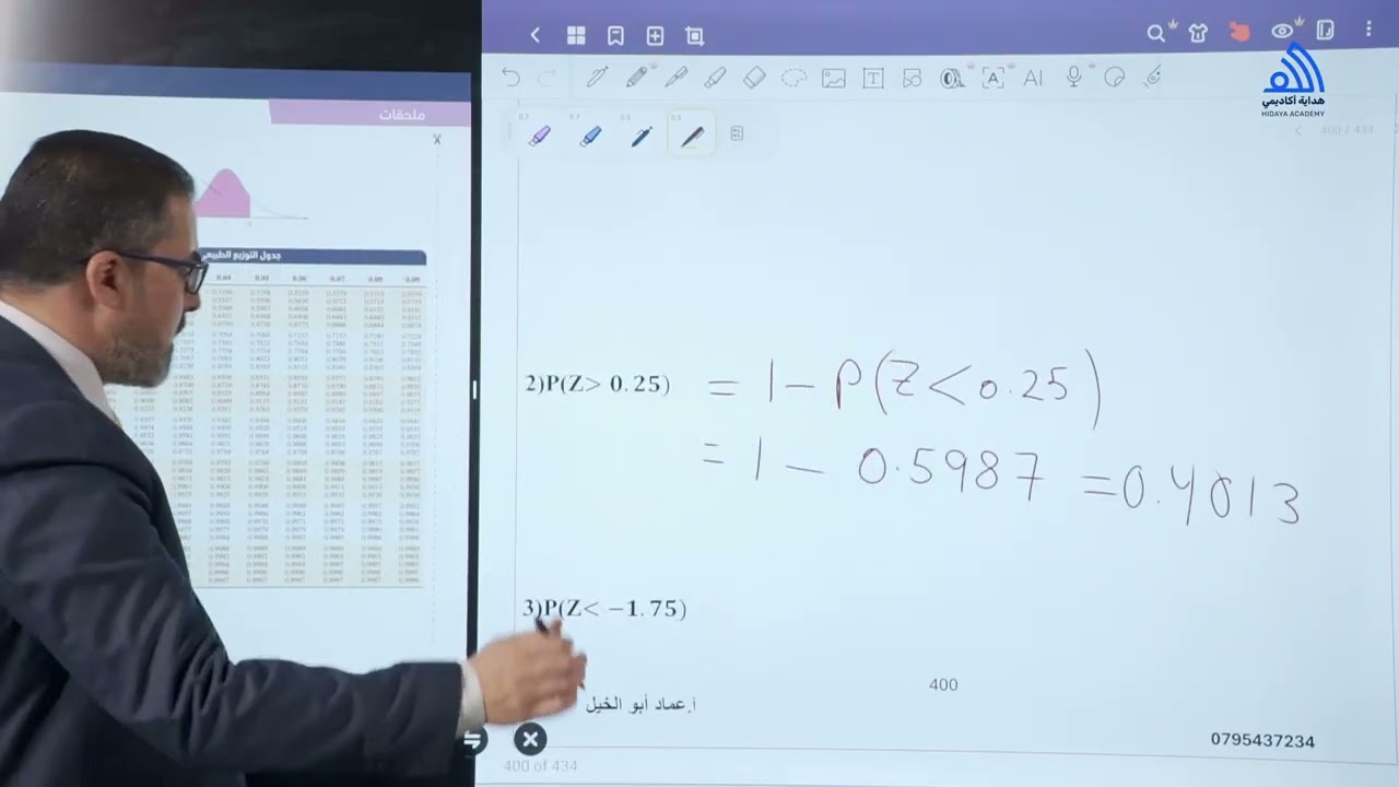التوزيع الطبيعي المعياري