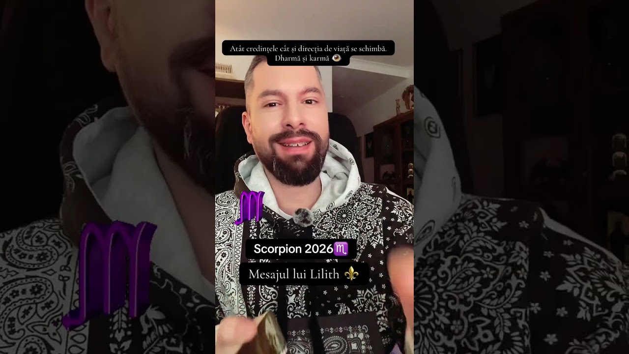 🔥Mesajul lui LILITH|♏️Scorpion 2026|Dharmă & Karmă| Fără resentimente &icirc;n noua viață!#scorpio #viral 