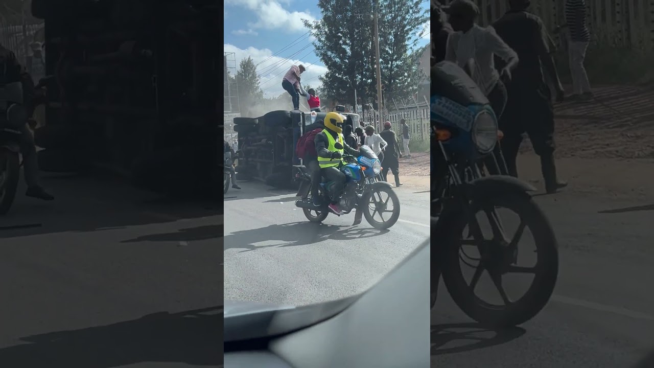 BREAKING NEWS: A FATAL ACCIDENT WITNESSED INVOLVING A MATATU ALONG KIAMBU ROAD