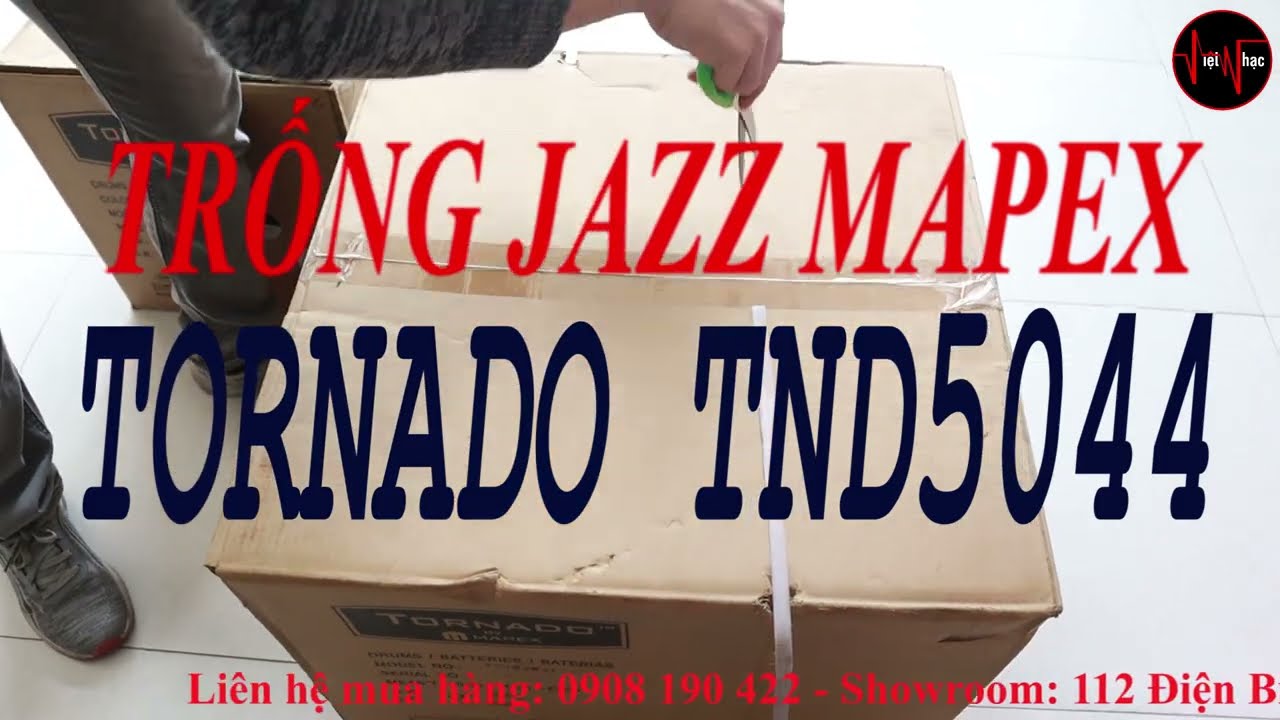 ĐẬP THÙNG TRỐNG JAZZ MAPEX TORNADO TND5044 ( tại VIỆT NHẠC )