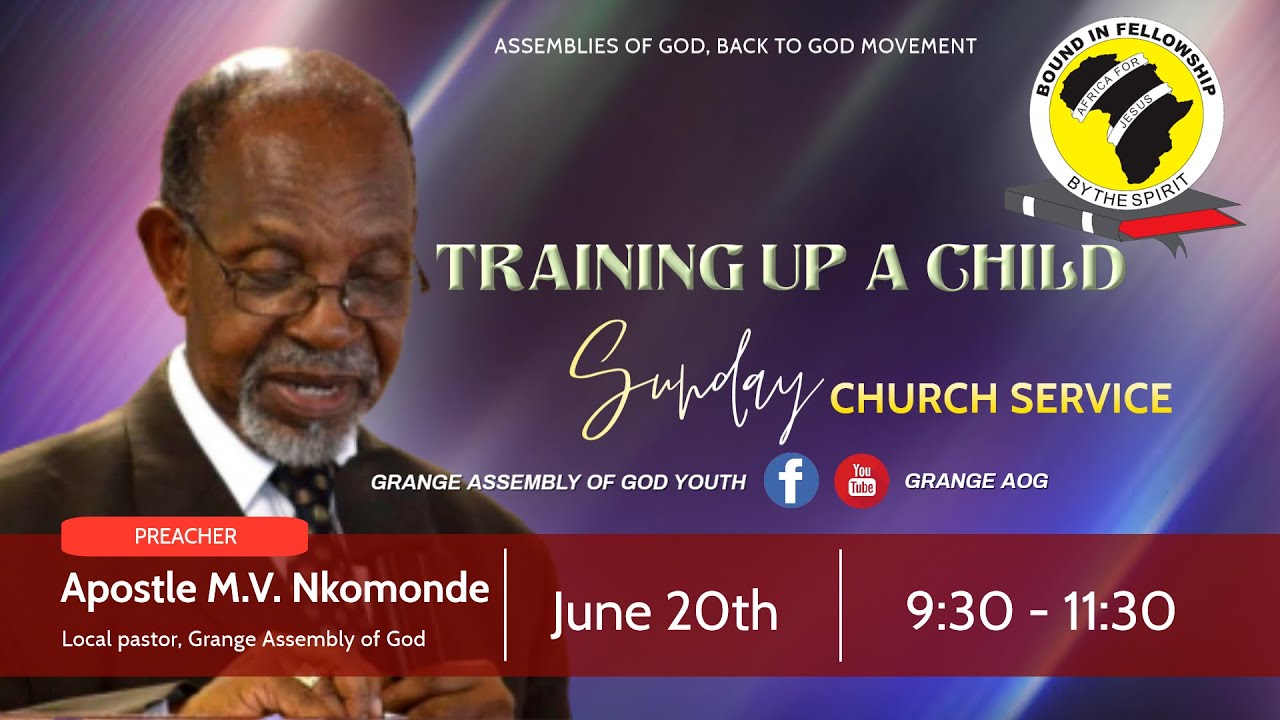 Apostle MV Nkomonde. Training up a child.