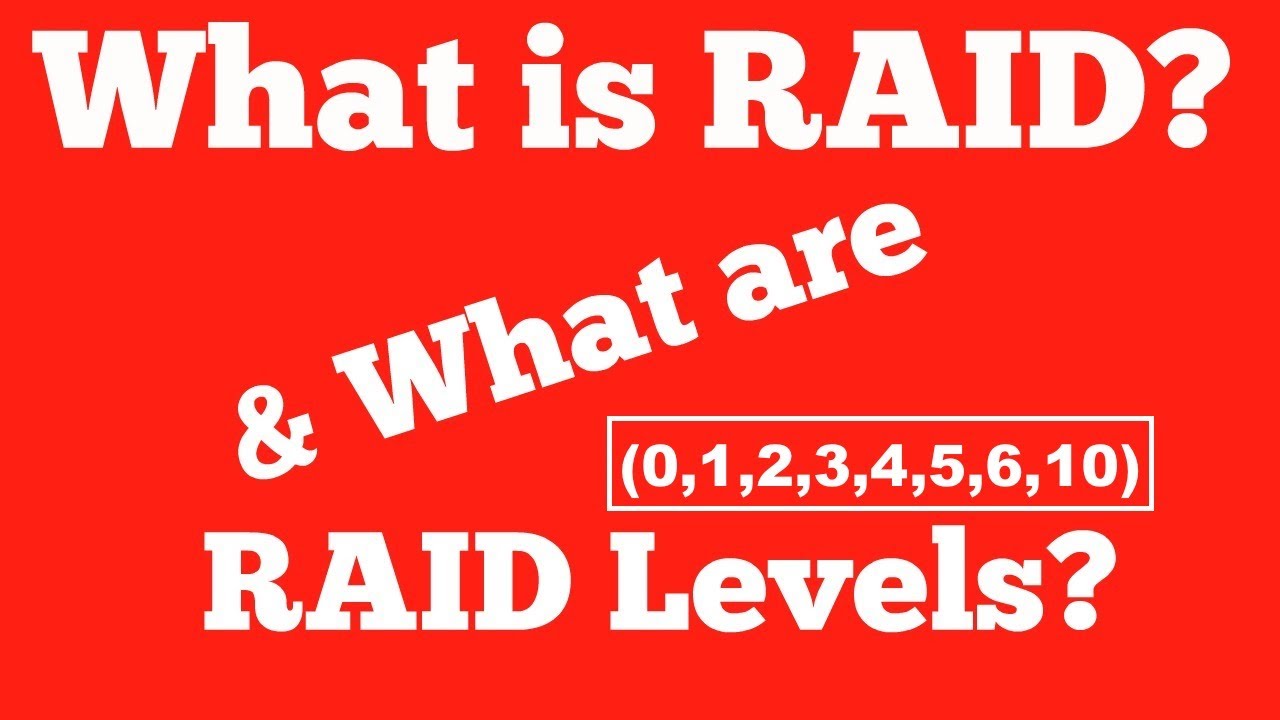 RAID and standard RAID levels(0-6,10) in Operating System