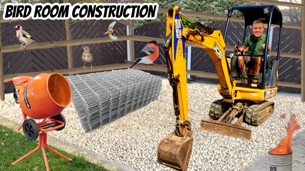 Building Aviary Foundations - NEW Bird Room Part 2