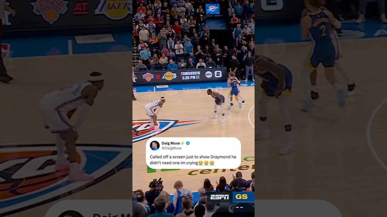 SGA vs. Draymond in crunch time 👀🍿 (h/t DaigMuse/X)