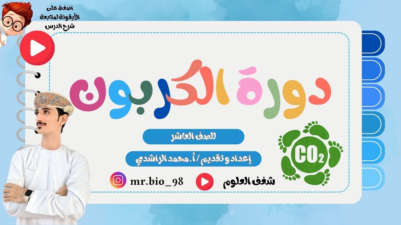 دورة الكربون | الدرس ٧-٣ | الصف العاشر | شغف العلوم – محمد الراشدي (مستر بيولوجي)