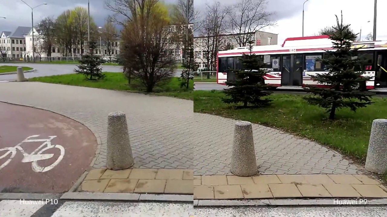 Por&oacute;wnanie Huawei P10 vs Huawei P9 - przykładowe wideo w dzień