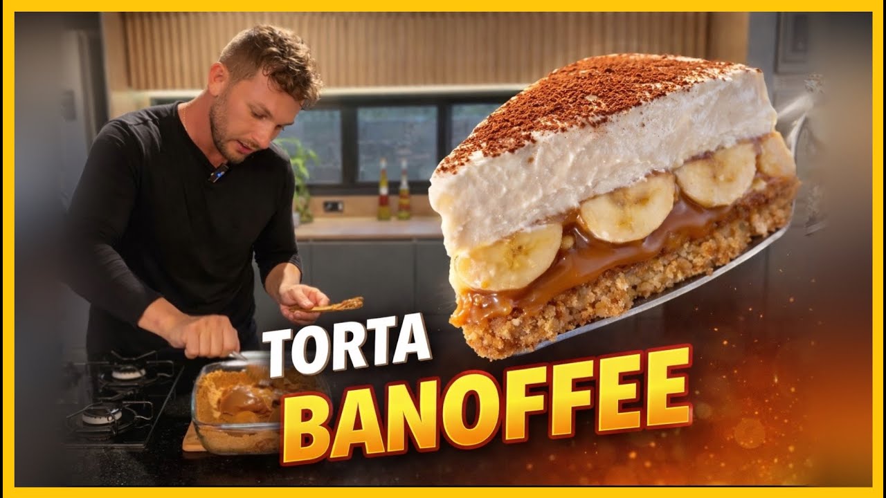 A TORTA BANOFFEE mais FÁCIL do MUNDO! 😋 | Henrique Buttler