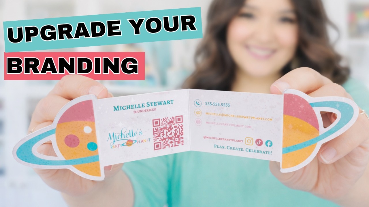 Cricut Print then Cut Business Cards | DIY Fold Out Design Tutorial