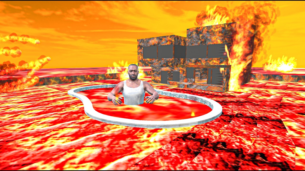 Franklin House Stuck in 🌋LAVA🔥 - INDIAN BIKE DRIVING 3D