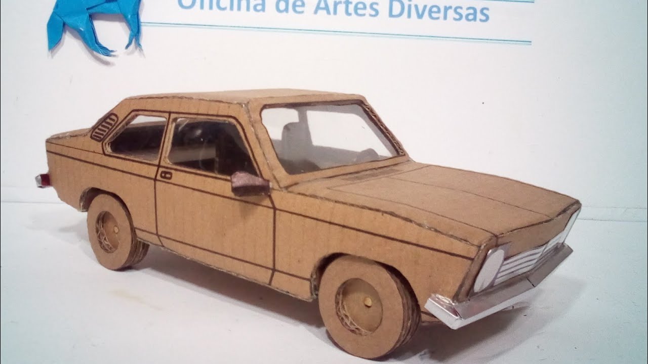 Como fazer um chevette  tubarão de papelão