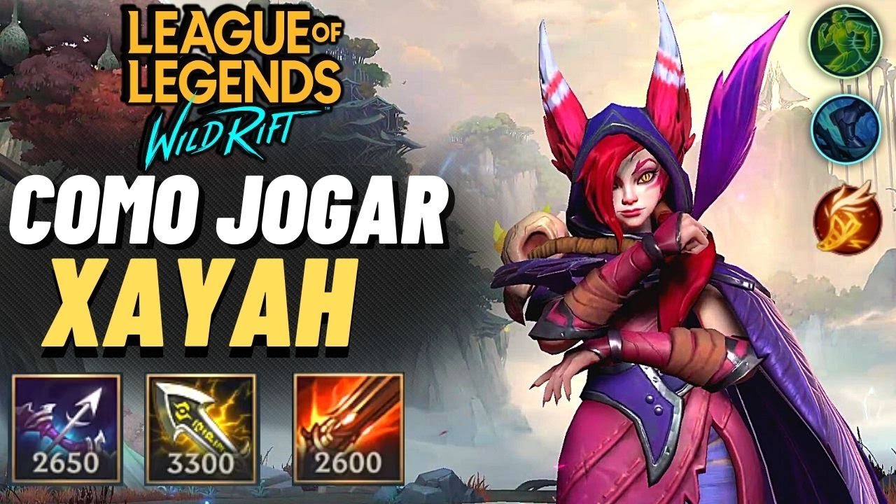COMO JOGAR DE XAYAH LOL MOBILE! BUILDS, RUNAS, COMBOS! LEAGUE OF LEGENDS WILD RIFT