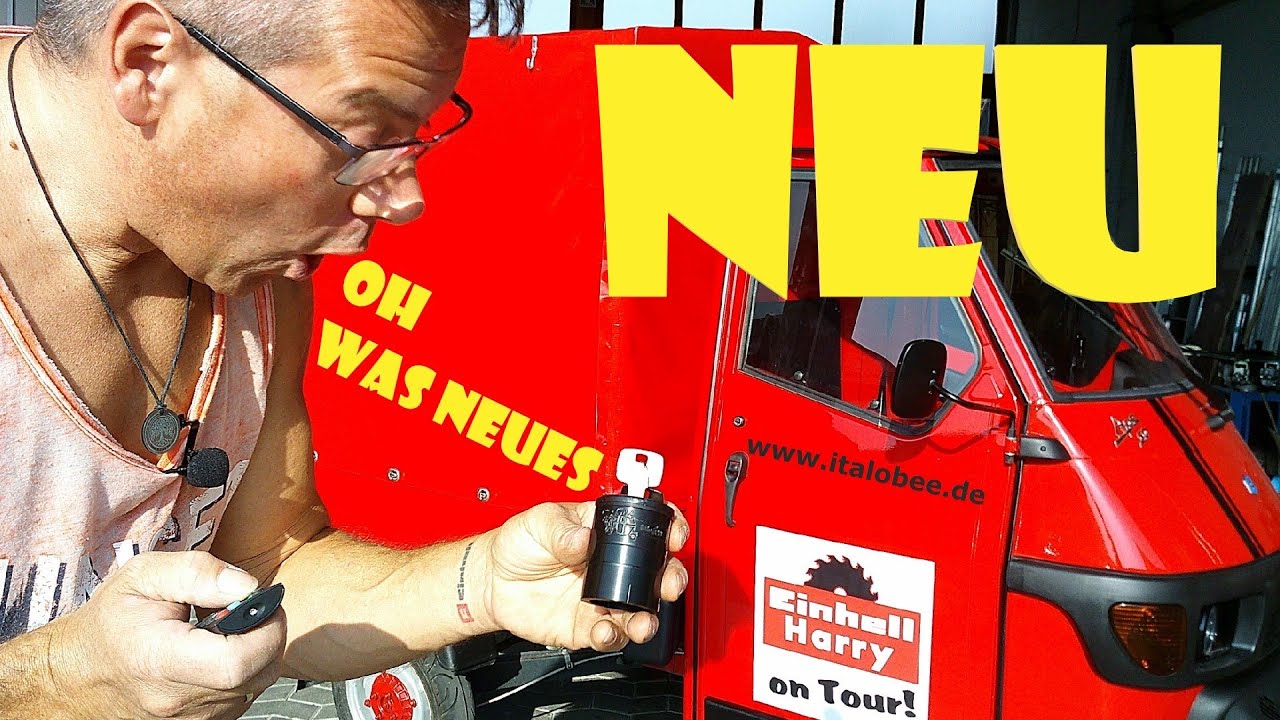 Ape 50 Öltankdeckel abschließbar #apeharry #italobee